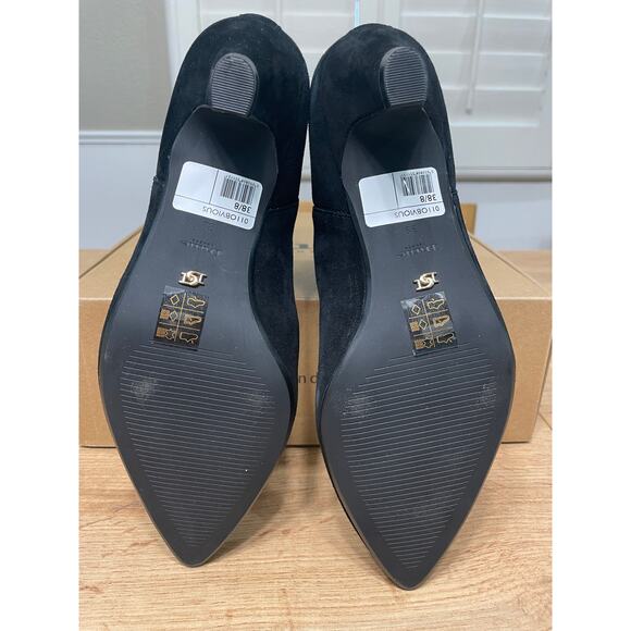 Dune London Comfort Kitten Chelsea Ankle Boot Black Suede Sz 7.5/8 US 38 EU NIB - Picture 9 of 12